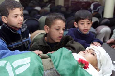Ali Khrais, a 7-year old Palestinian child, was a victim of Israeli state terrorism in Rafah, on Monday (Alquds Alarabi, Jordan Times, 1/28/03). 