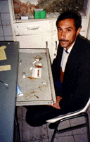 The Pharmacy, with the drugs of the entire hospital for that day. This is the largest general hospital serving more than 1 million in a heavly populated area of Baghdad. Qadissiya Hospital. (Photo: Rick McDowell ) 